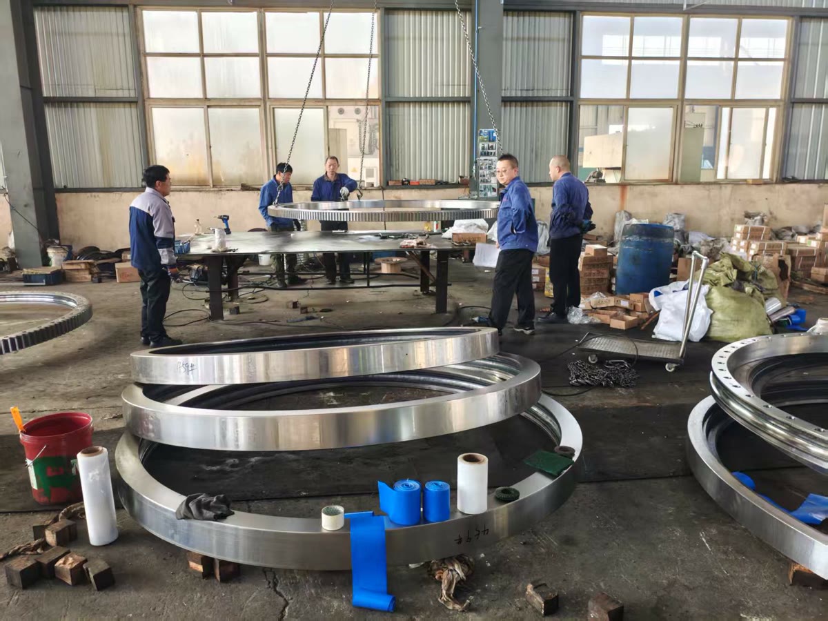 Large bearing assembly at partner factory