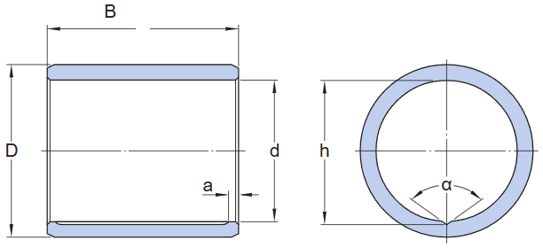 GE8C 关节轴承 engineering drawing
