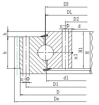 ARTB100 Slewing Bearing engineering drawing